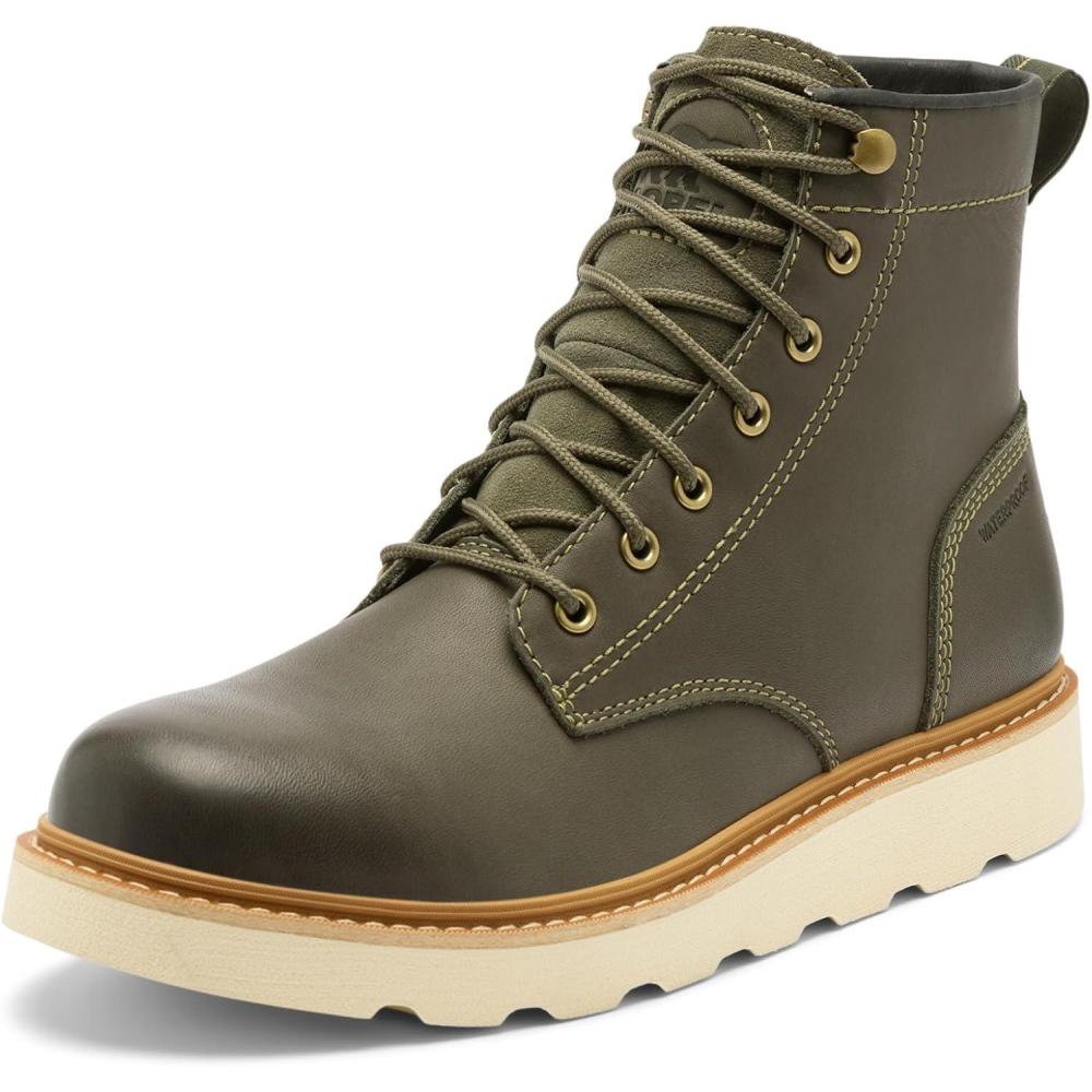 imageSOREL Mens Slabtown 62 Six Waterproof BootAlpine TundraBleached Ceramic