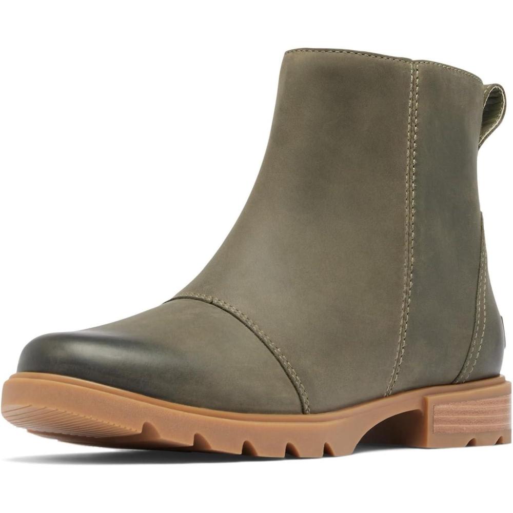 imageSOREL Womens Emelie lll Zip Waterproof BootStone GreenGum 2