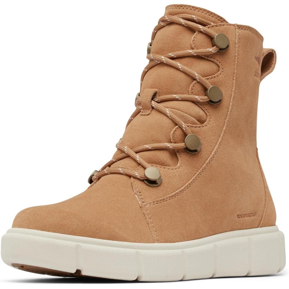 imageSOREL Womens Explorer lll Joan Waterproof BootTawny BuffChalk