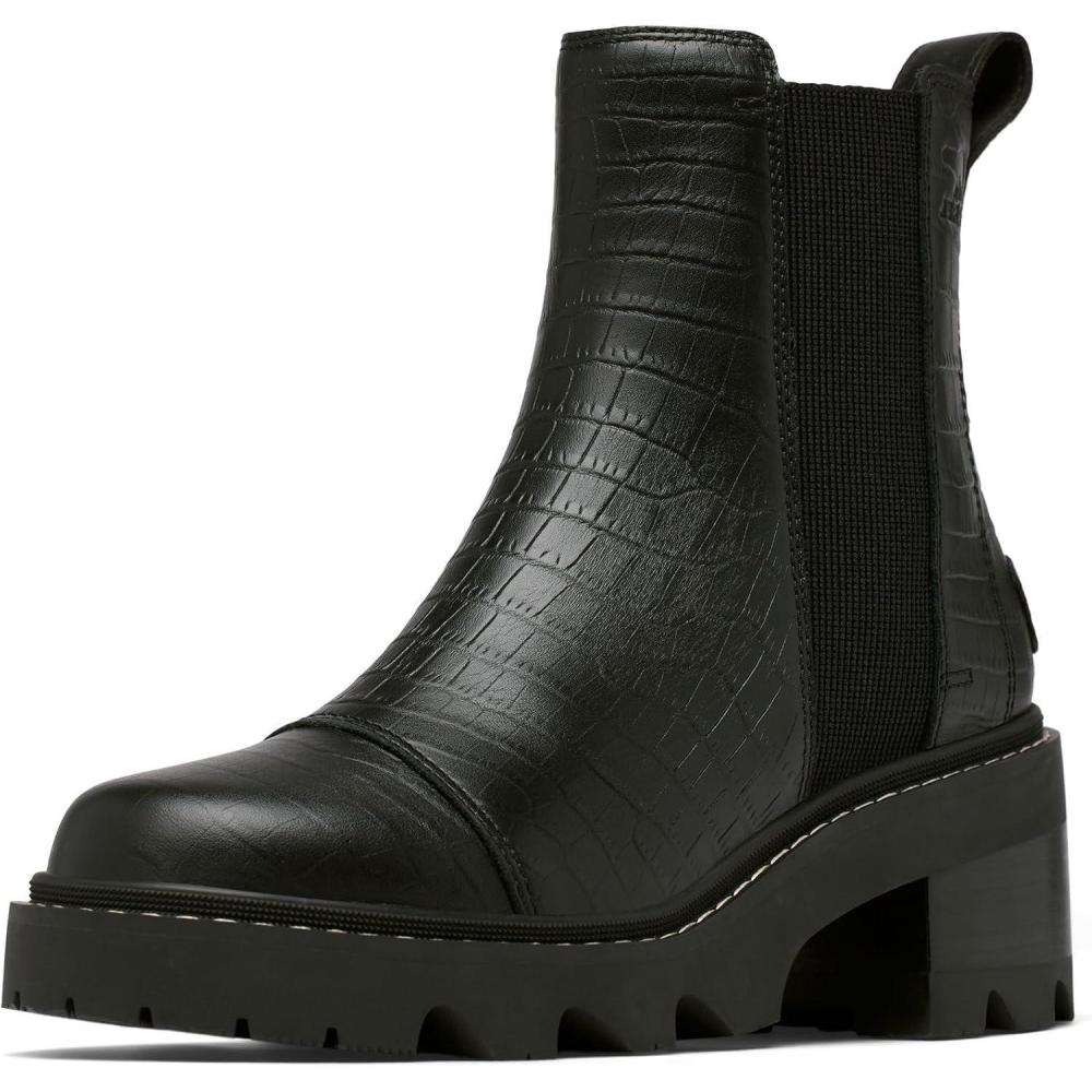 imageSOREL Womens Joan Now Chelsea BootBlackTawny Buff