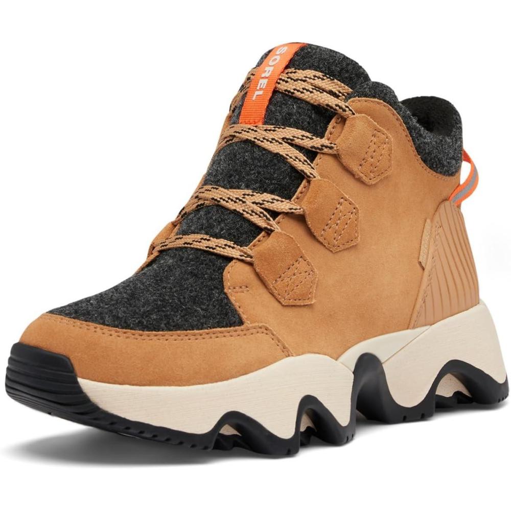 imageSOREL Womens Kinetic Impact Caribou Plus Waterproof BootTawny BuffBlack