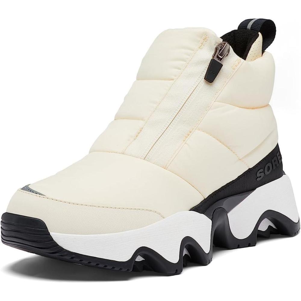 imageSOREL Womens Kinetic Impact Puffy Zip Waterproof BootChalk  Black