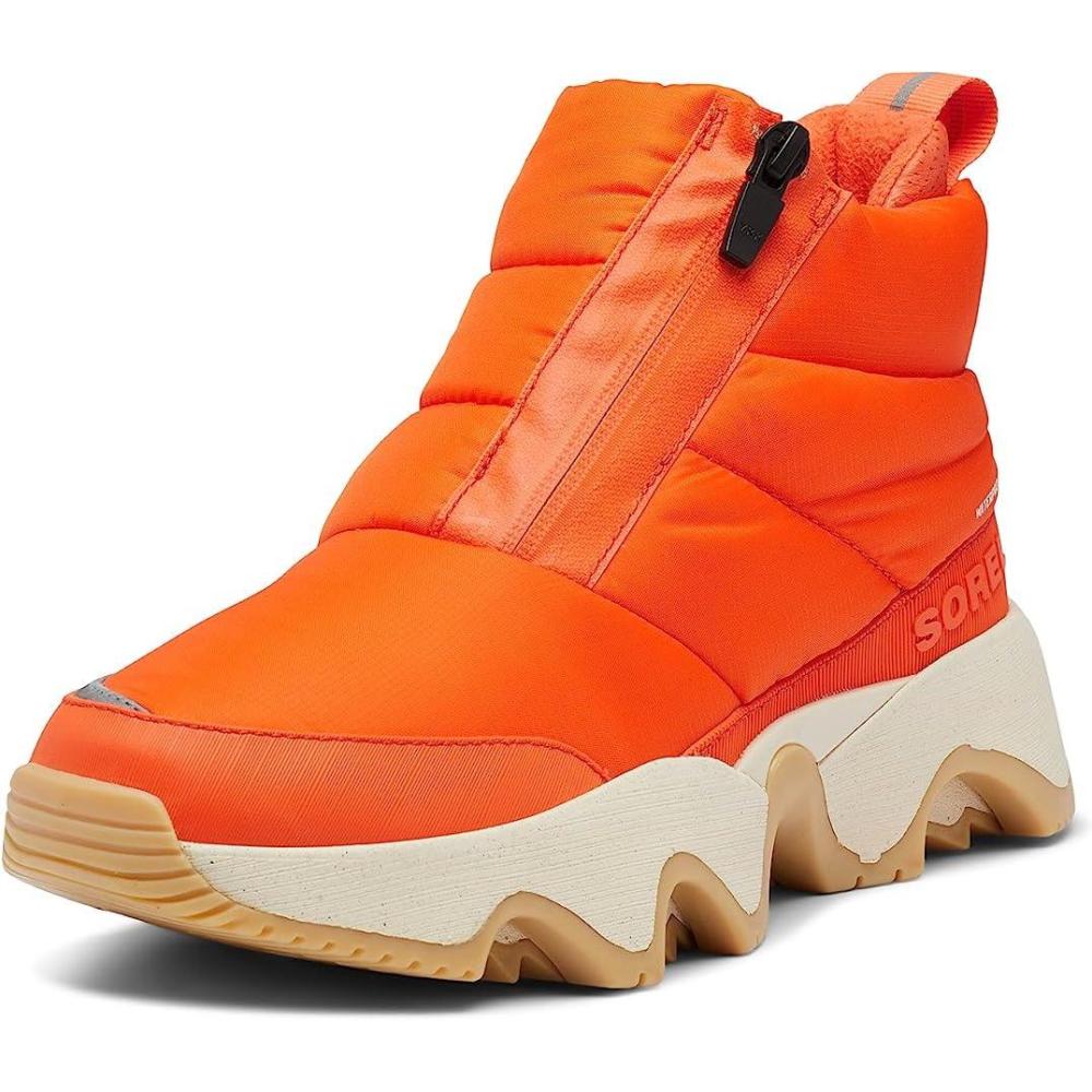imageSOREL Womens Kinetic Impact Puffy Zip Waterproof BootOptimized Orange  Bleached Ceramic
