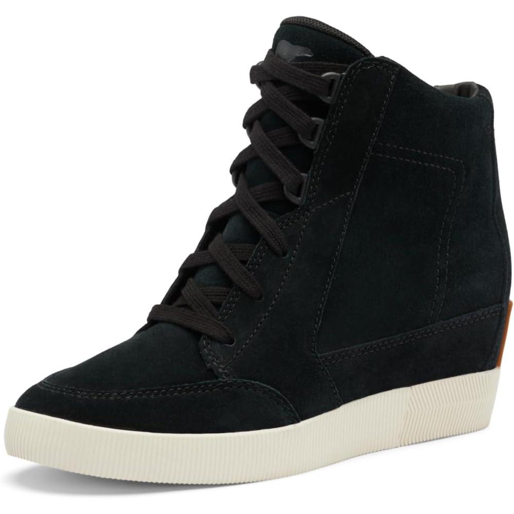 imageSOREL Womens Out N About Wedge BootBlack  Sea Salt