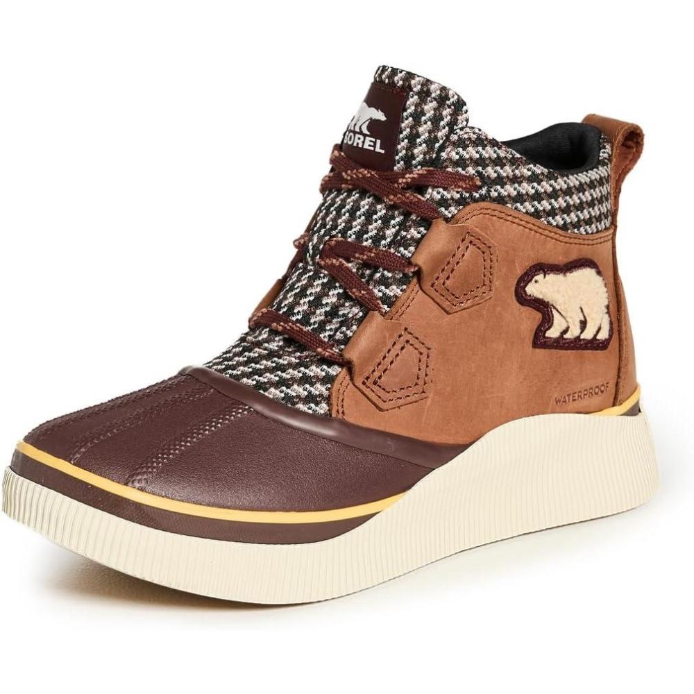 imageSOREL Womens Out N About lV Classic Waterproof BootRustic BrownRedwood