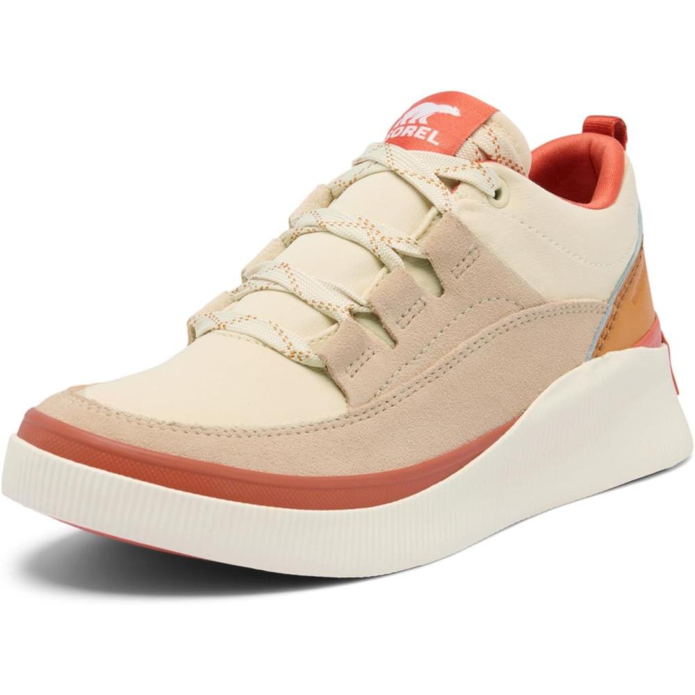 imageSOREL Womens Out N About lV Low Waterproof SneakerBleached Ceramic  Tuscan