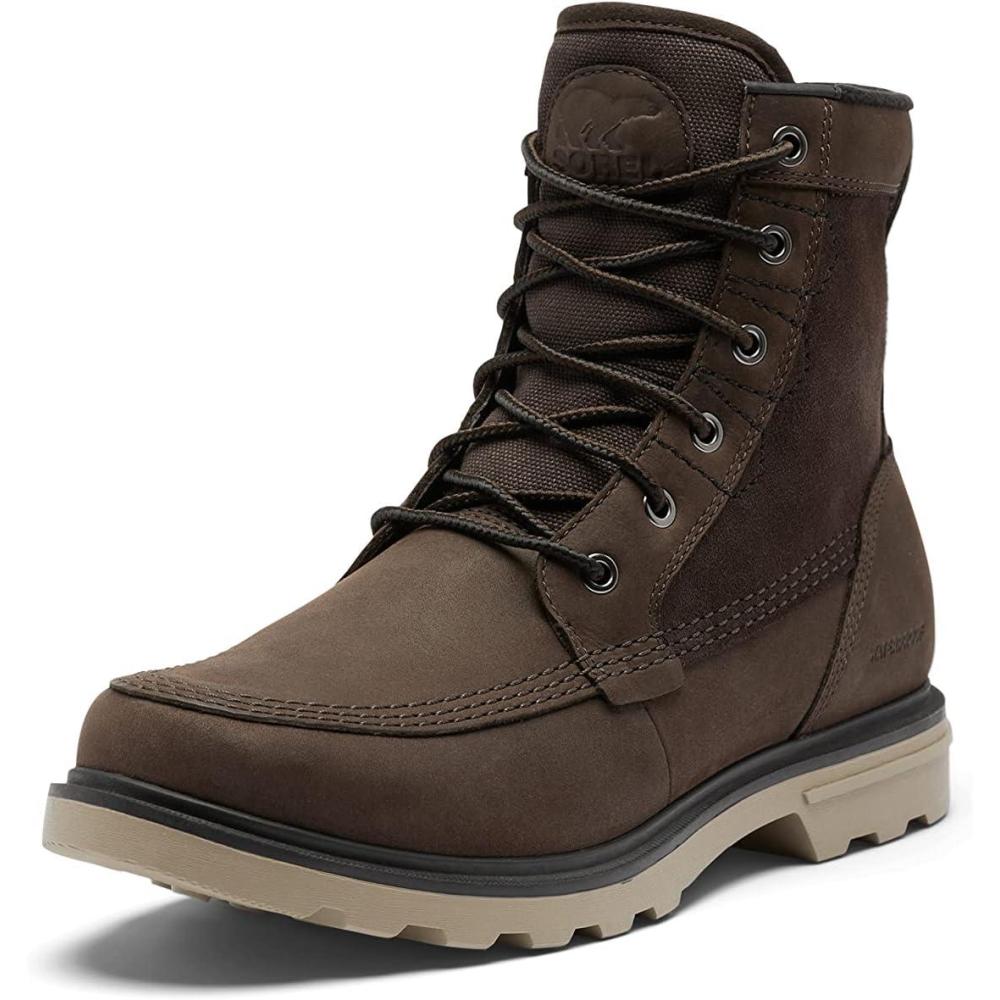 imageSorel Carson Storm Waterproof Mens BootsBlackened Brown Khaki Ii
