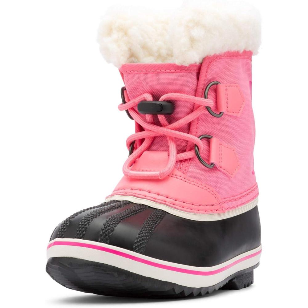 imageSorel Childrens Yoot Pac Nylon Waterproof BootRed Lollipop Pink Glo