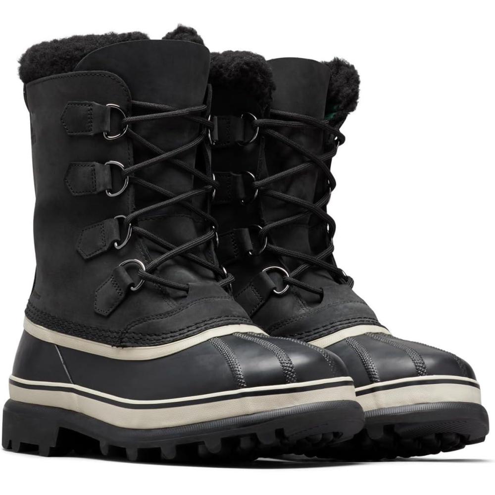 imageSorel Mens Caribou Snow BootBlack  Dark Stone