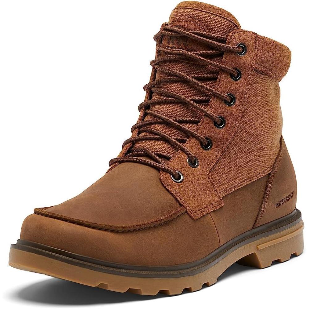 imageSorel Mens Carson Moc Waterproof BootVelvet Tan Gum 2