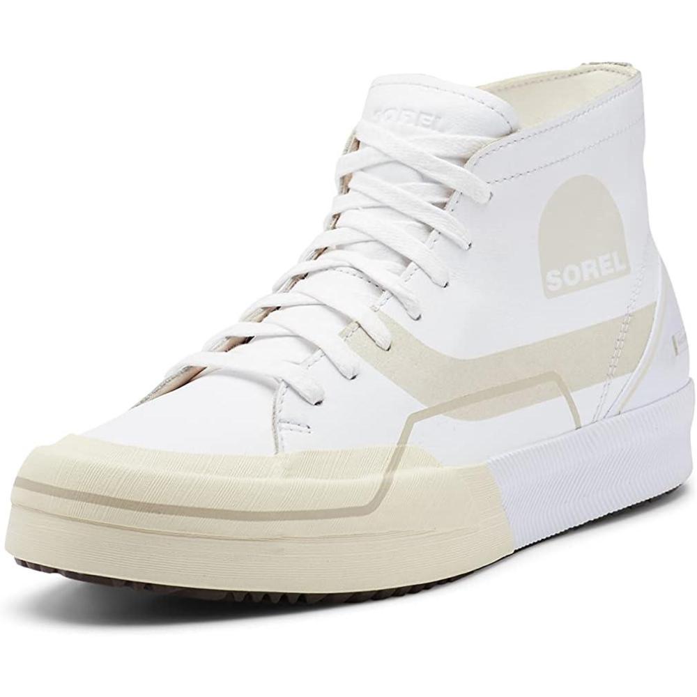 imageSorel Mens Grit Sneaker Chukka WP  Waterproof Suede SneakersWhite  White