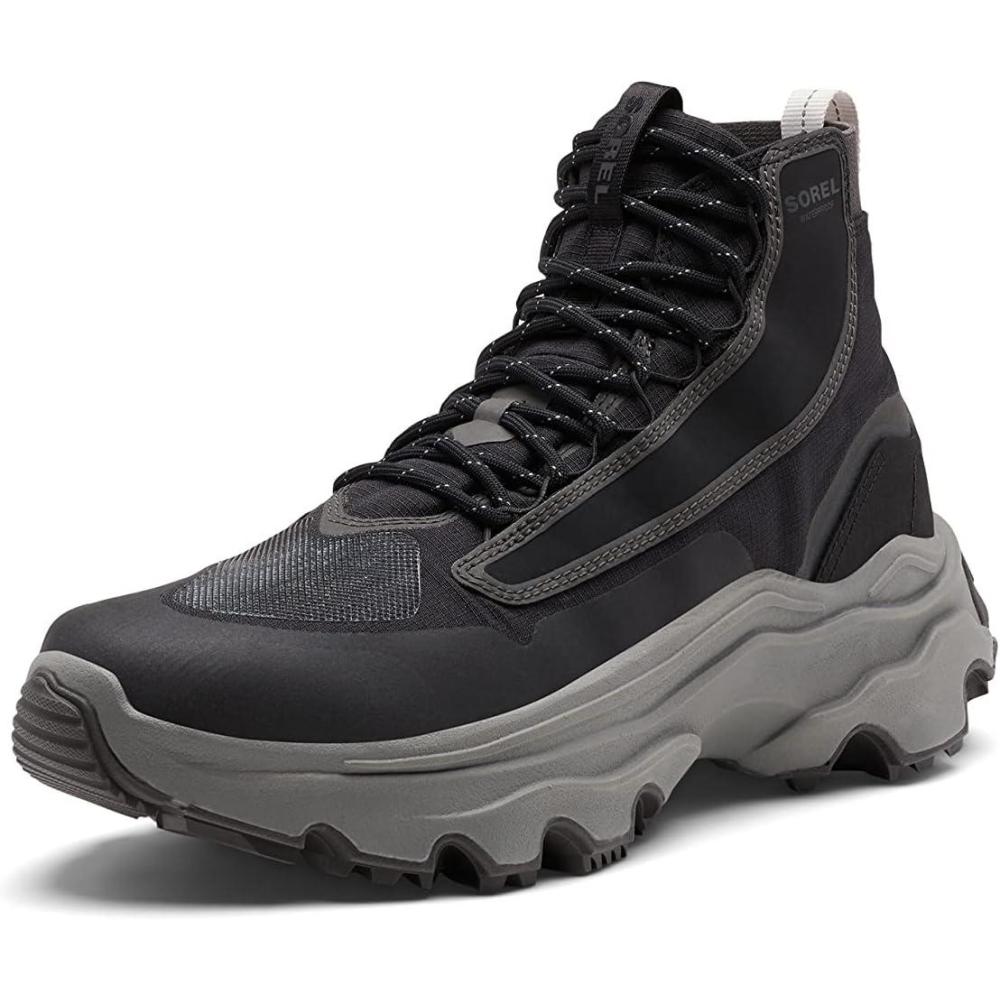 imageSorel Mens Kinetic Breakthru Venture Mid Waterproof ShoeBlack Jet