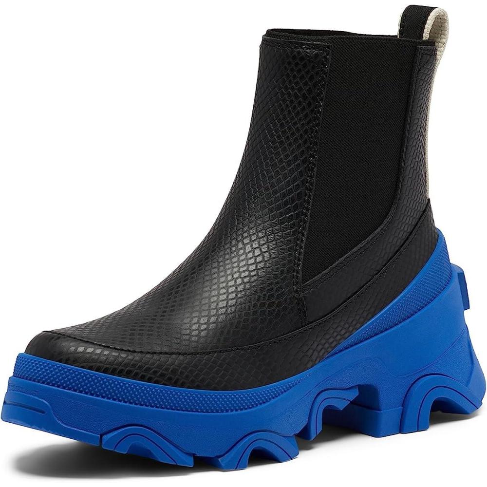 imageSorel Womens Brex Boot Chelsea Waterproof BootsBlack  Cobalt Blue
