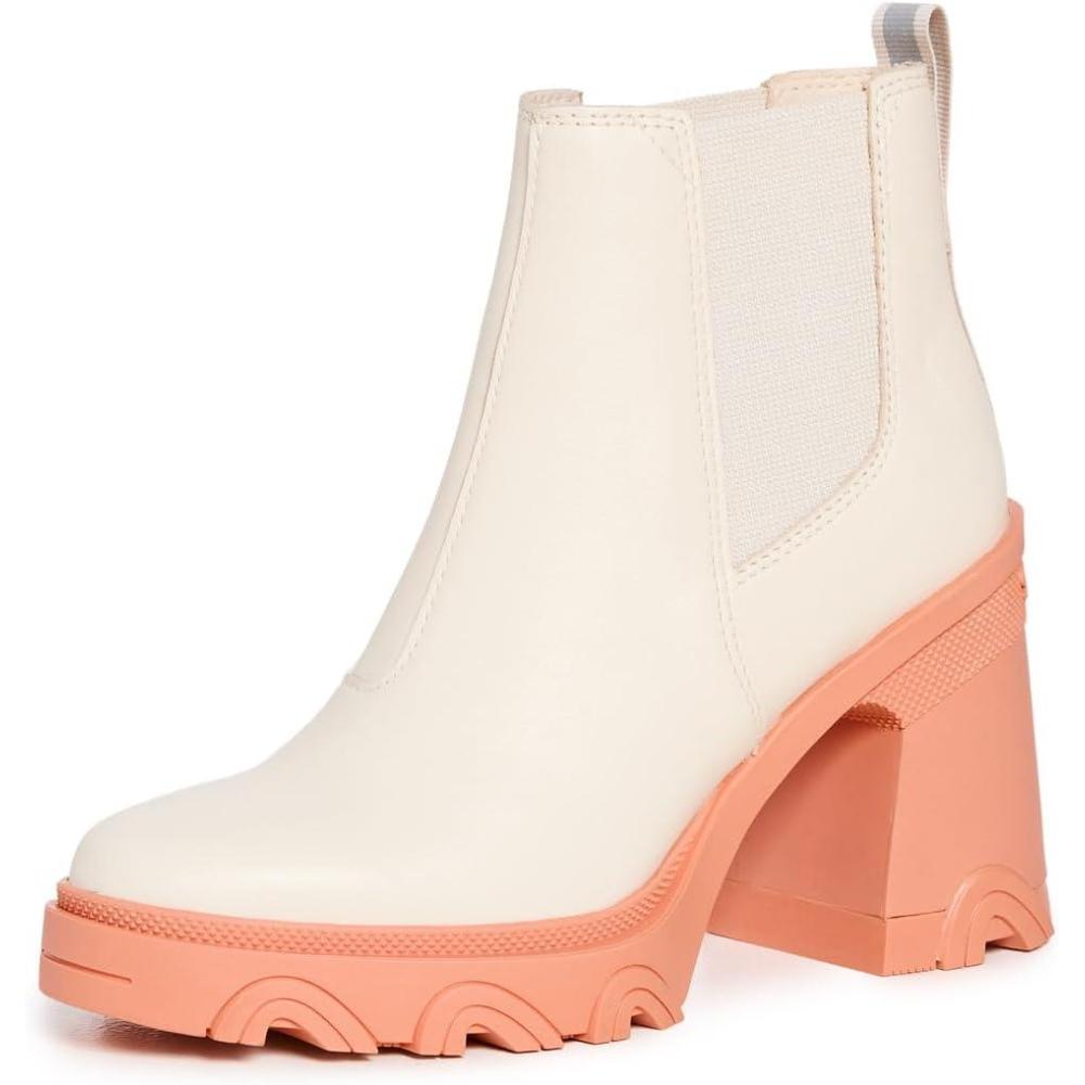 imageSorel Womens Brex Heel Chelsea BootsNatural  Paradox Pink