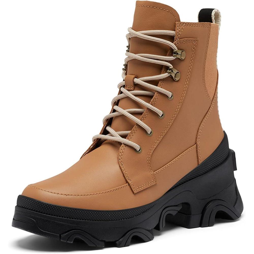 imageSorel Womens Brex Lace Waterproof BootTawny Buff Black