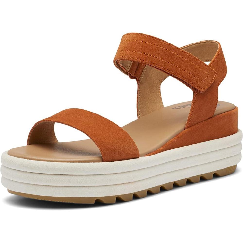 imageSorel Womens Cameron Flatform SandalsDesert Sun Chalk