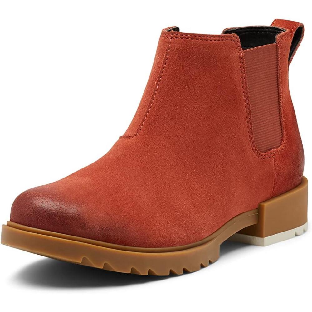 imageSorel Womens Emelie II Chelsea Waterproof BootWarp Red Gum 2