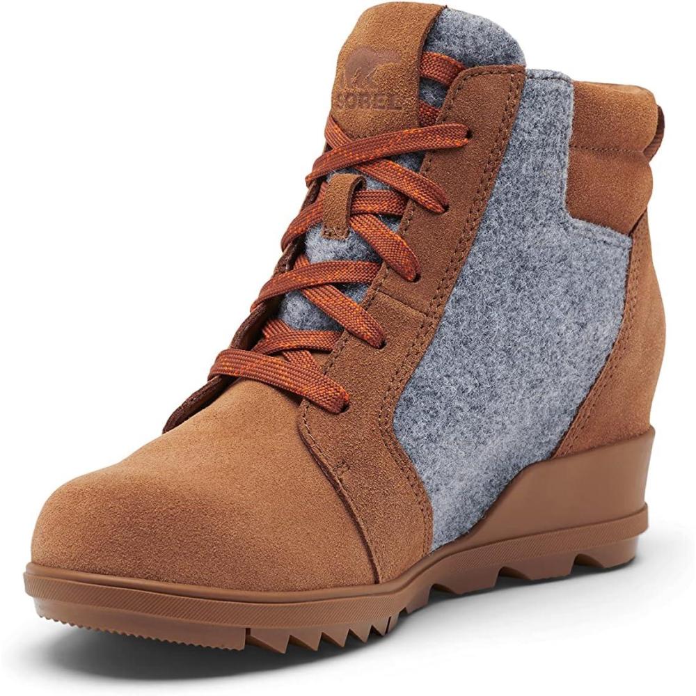 imageSorel Womens Evie Ankle Lace BootVelvet Tan  Blackened Brown