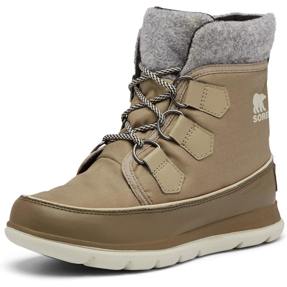 imageSorel Womens Explorer Carnival Winter Boots 2 AUBrown Khaki Ii