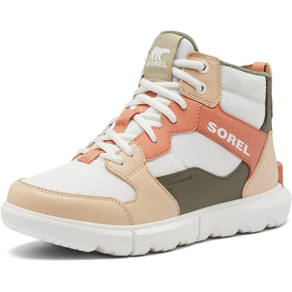 imageSorel Womens Explorer II Sneaker Mid Waterproof ShoeSea Salt Nova Sand