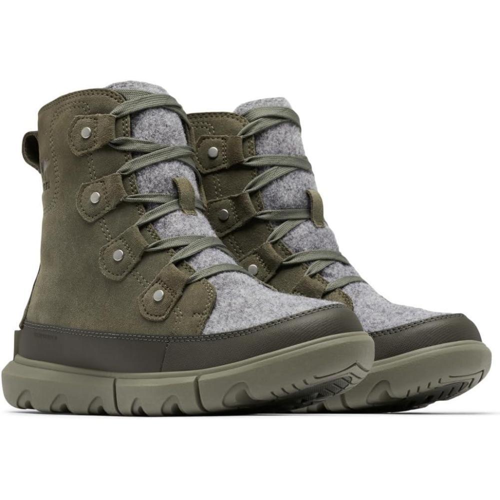imageSorel Womens Explorer Next Joan Waterproof BootsStone Green Alpine Tundra