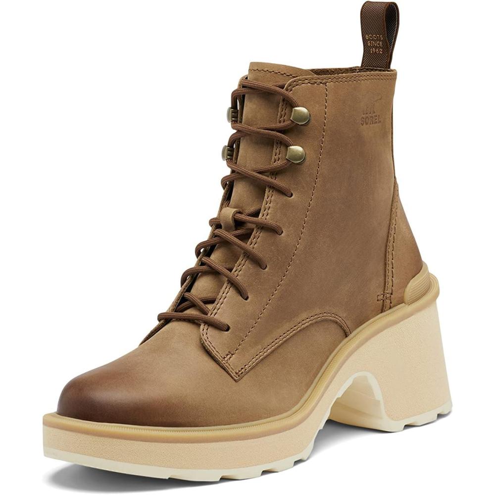 imageSorel Womens HiLine Heel Lace BootsUmber Ceramic