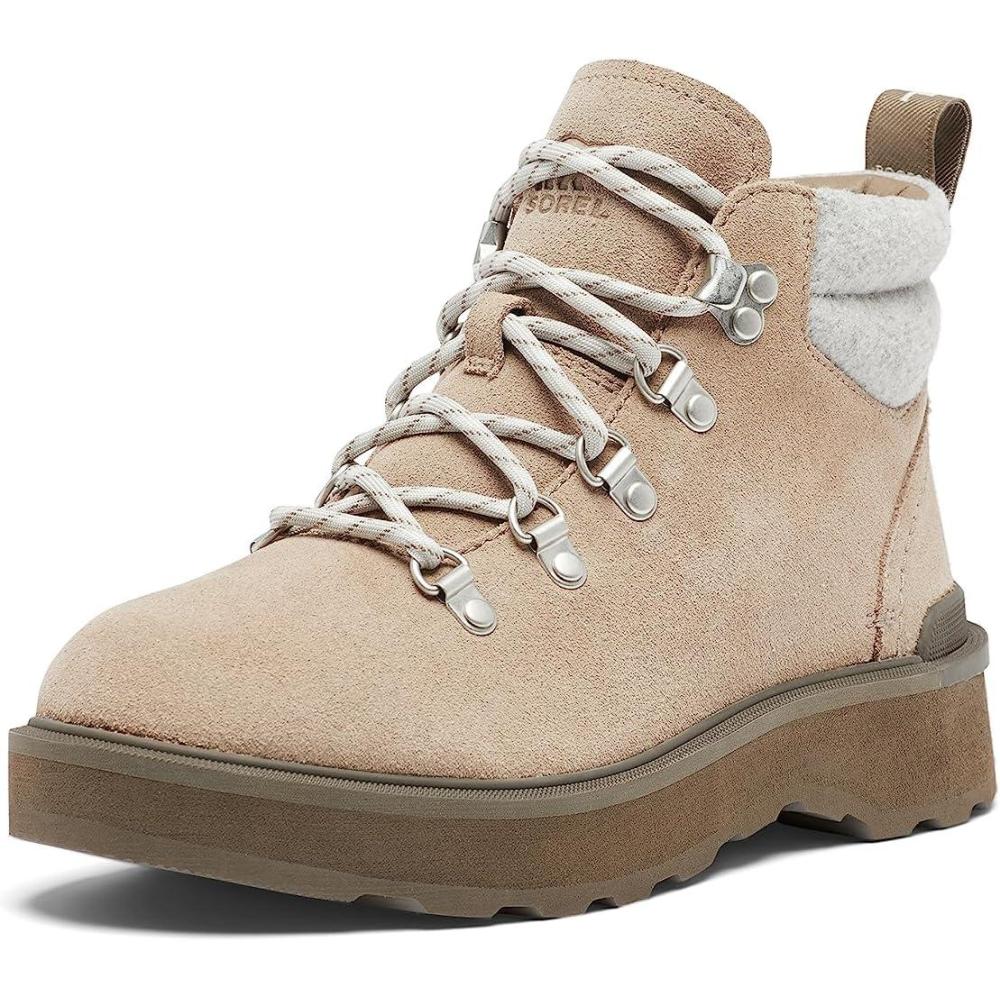 imageSorel Womens HiLine Hiker Cozy BootsOmega Taupe  Major