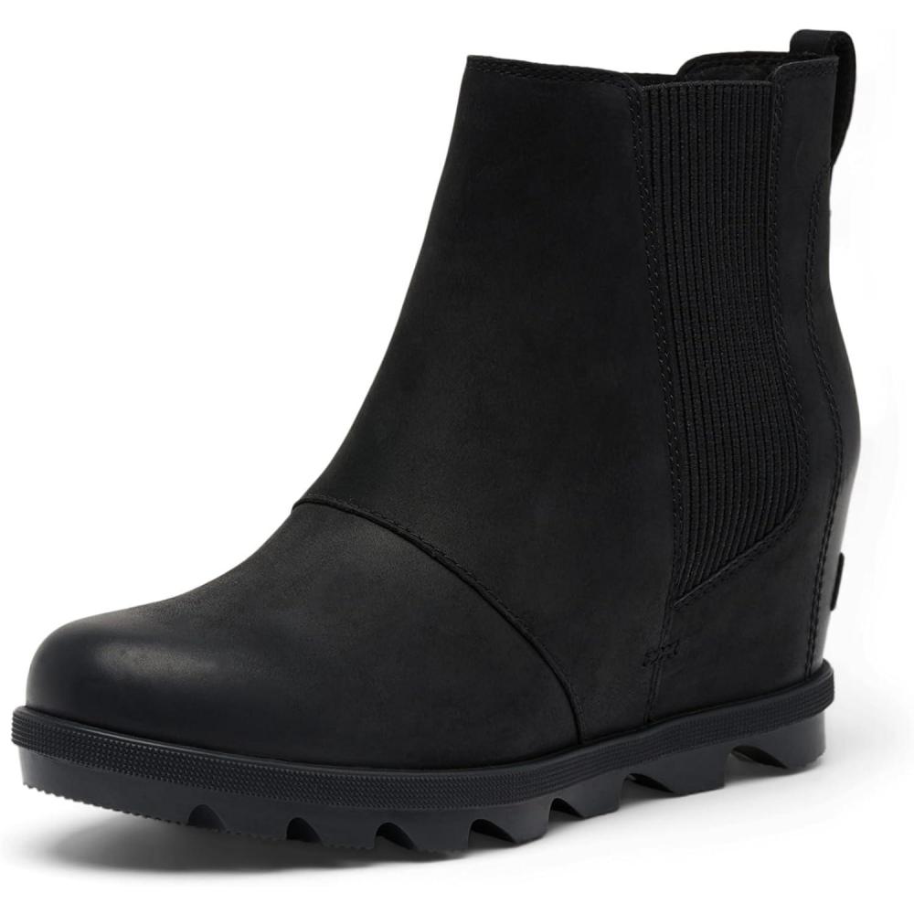 imageSorel Womens Joan Rhapsody Chelsea Wedge BootBlackBlack