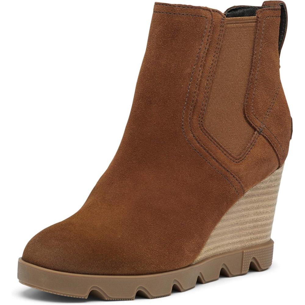 imageSorel Womens Joan Uptown Chelsea  Rain  Waterproof  WhiteVelvet Tan