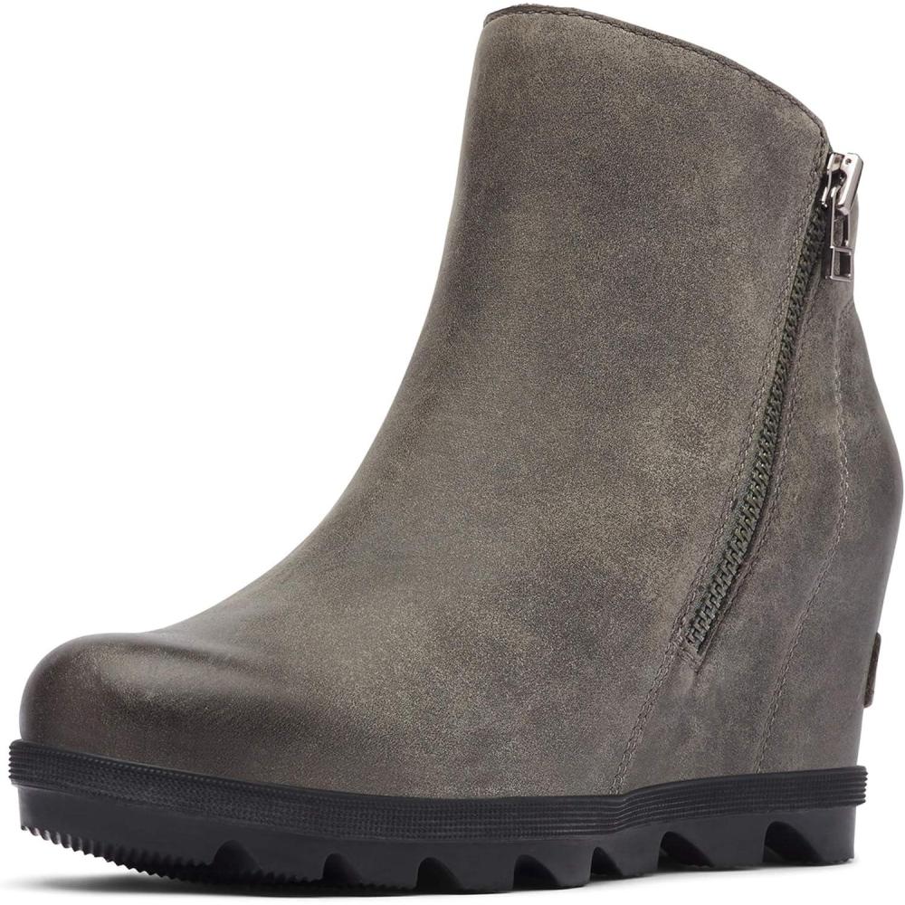 imageSorel Womens Joan of Arctic Wedge II Zip  Light Rain Waterproof SizeQuarry