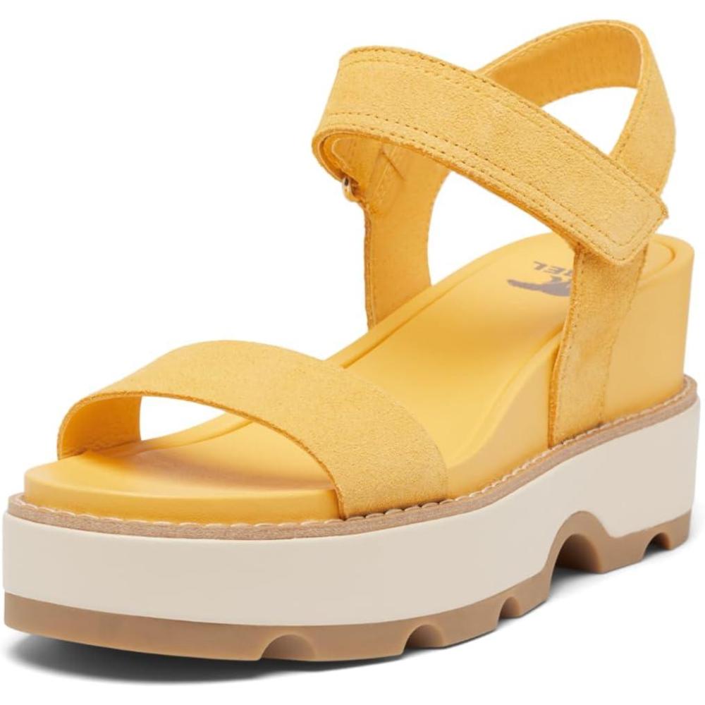 imageSorel Womens Joanie IV Y Strap WedgeYellow Ray Honey White