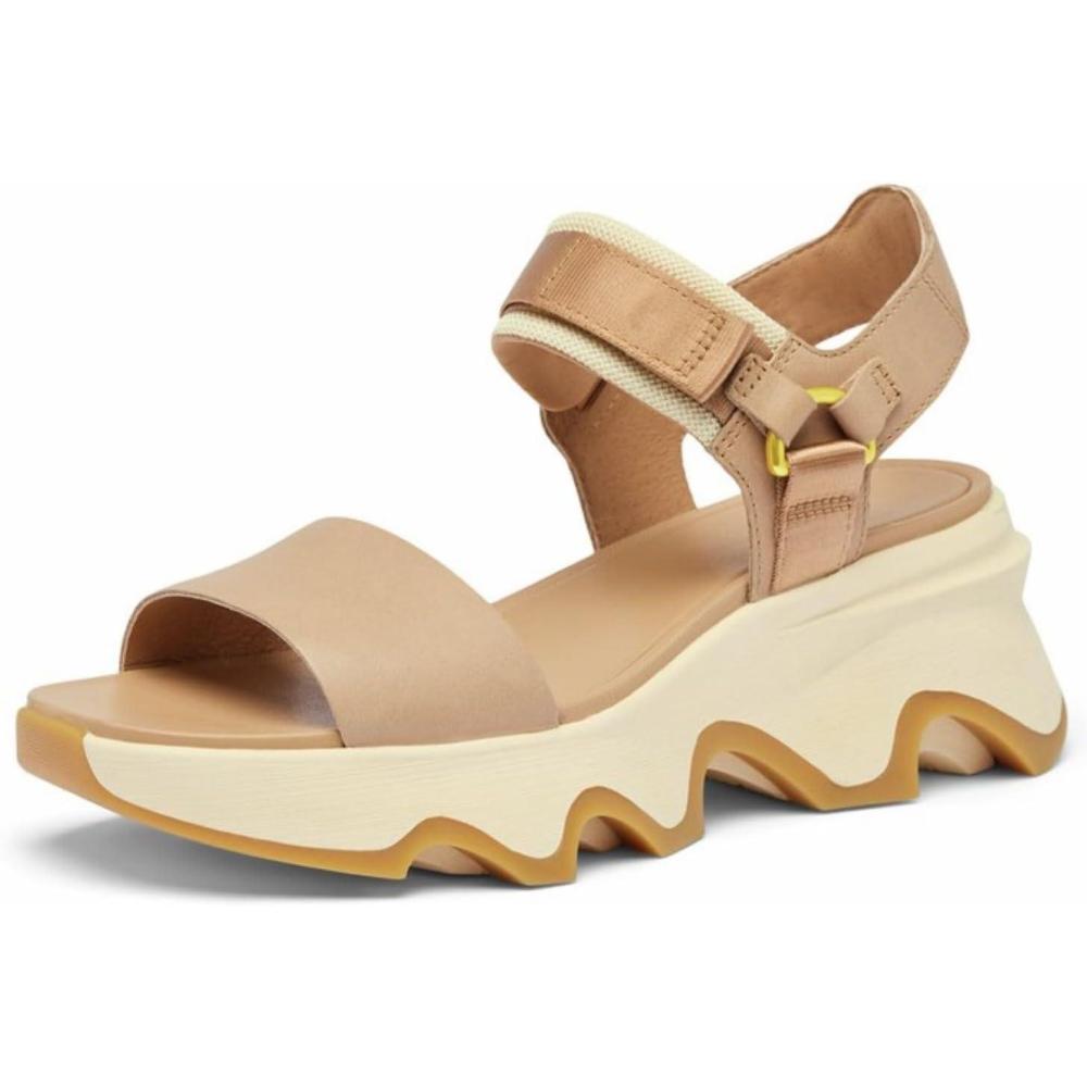 imageSorel Womens Kinetic Impact Y Strap High SandalsHonest BeigeHoney White