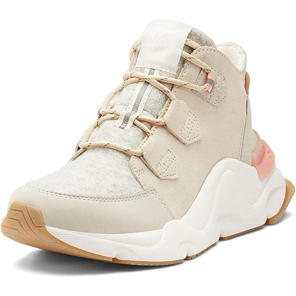 imageSorel Womens Kinetic Rngd Caribou Boot Waterproof Leather Winter BootsChalk Canoe