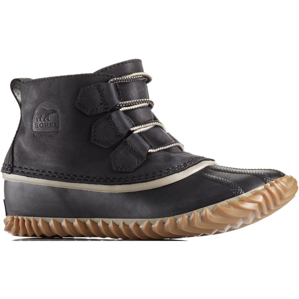 imageSorel Womens N About Leather Rain Snow BootBlack