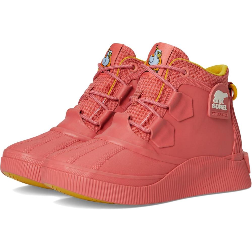 imageSorel Womens Out N About Iv Splashy Wp Rain BootCoral Blossom  Sea Salt