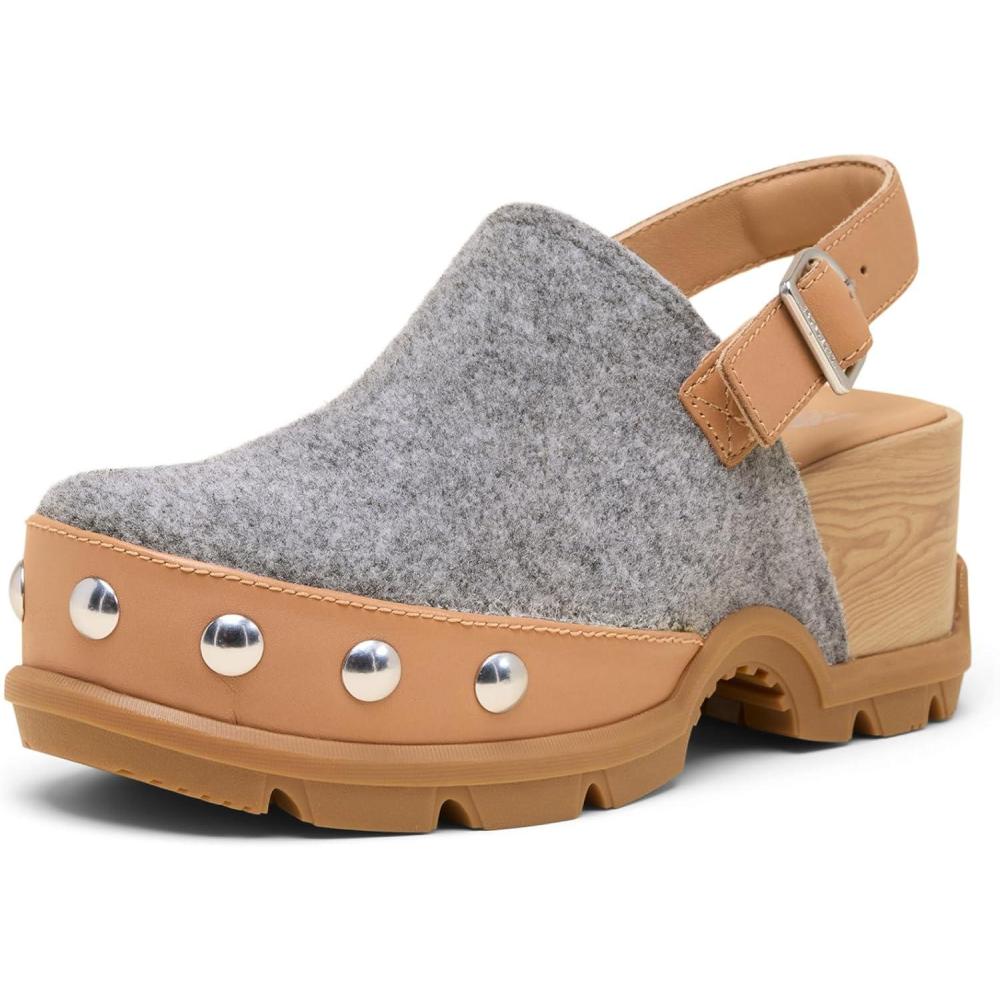 imageSorel Womens Roamn Clog FeltTawny BuffGum 2