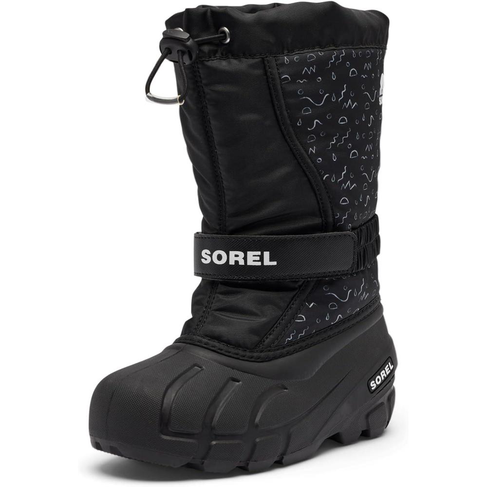imageSorel unisexchild Flurry Boot PrintBlackSea Salt