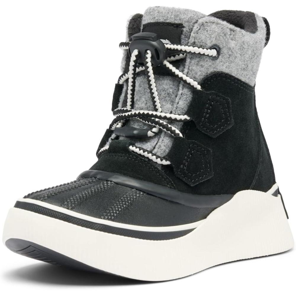 imageSorel unisexchild Out N About IV Classic WaterproofBlackChalk