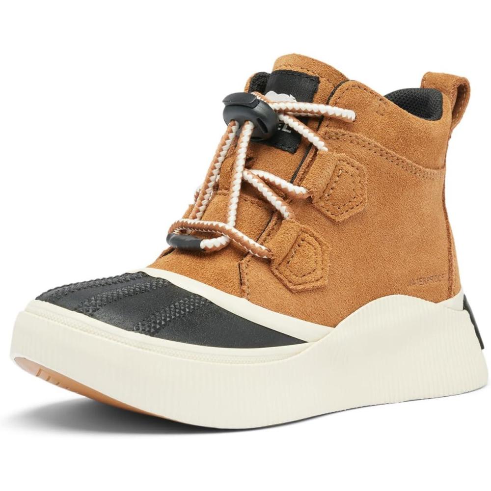 imageSorel unisexchild Out N About IV Classic WaterproofTaffyBlack