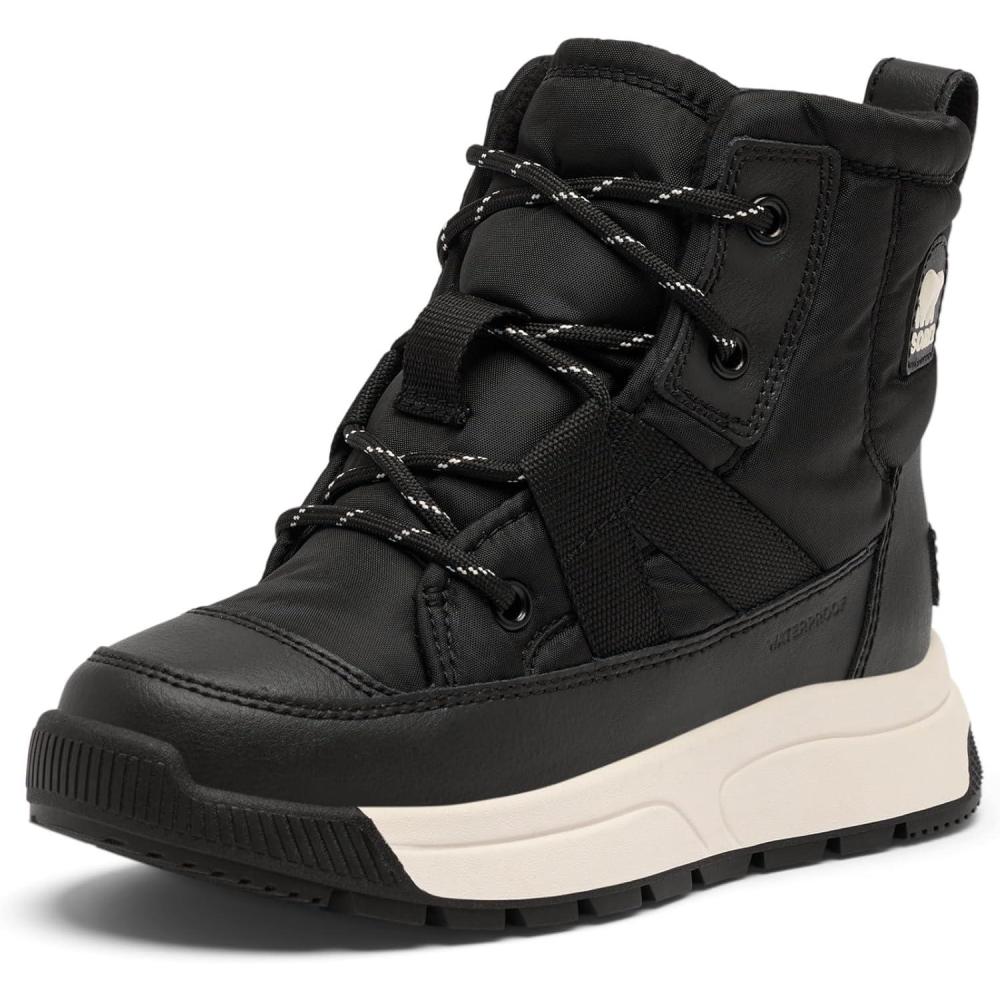imageSorel unisexchild Whitney III Mid WaterproofBlackSea Salt