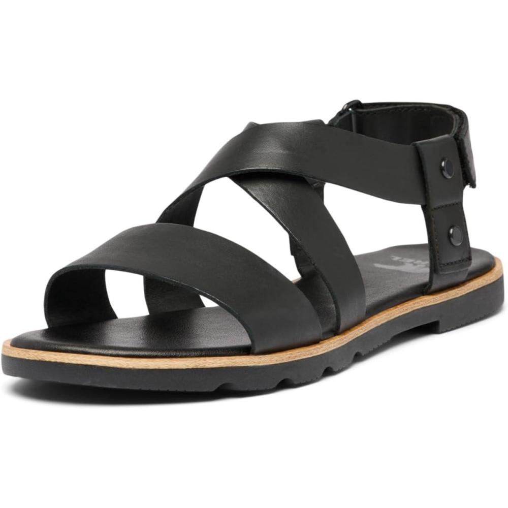 imageSorel womens Ella III Crisscross SandalBlack Black