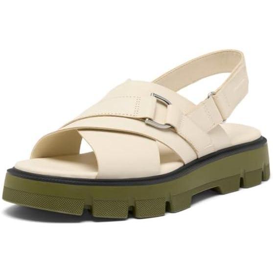 imageSorel womens Rein Cb Crisscross SandalChalkUtility Green