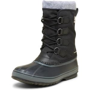 SOREL – Men’s 1964 Pac Nylon Snow Boot for Winter(Black/Grill)