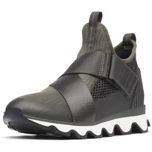 SOREL – Women’s Kinetic Sneak, Knit Sneaker with Scalloped Sole and Stretch Straps(Alpine Tundra)