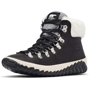 SOREL – Women’s Out ‘N About Plus Conquest Waterproof Suede Boot(Black)
