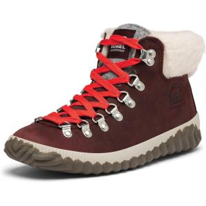SOREL – Women’s Out ‘N About Plus Conquest Waterproof Suede Boot(Redwood)