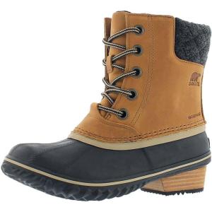 SOREL – Women’s Slimpack Lace II Waterproof Insulated Boot(Elk  Black)
