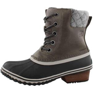 SOREL – Women’s Slimpack Lace II Waterproof Insulated Boot(Quarry  Black)