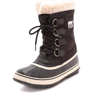 SOREL – Women’s Winter Carnival Waterproof Boot for Winter(Black/Stone)