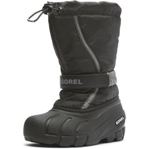 SOREL – Youth Flurry Winter Snow Boots for Kids(Black  City Grey)